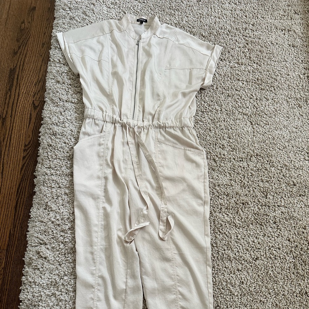 Cream jumpsuit